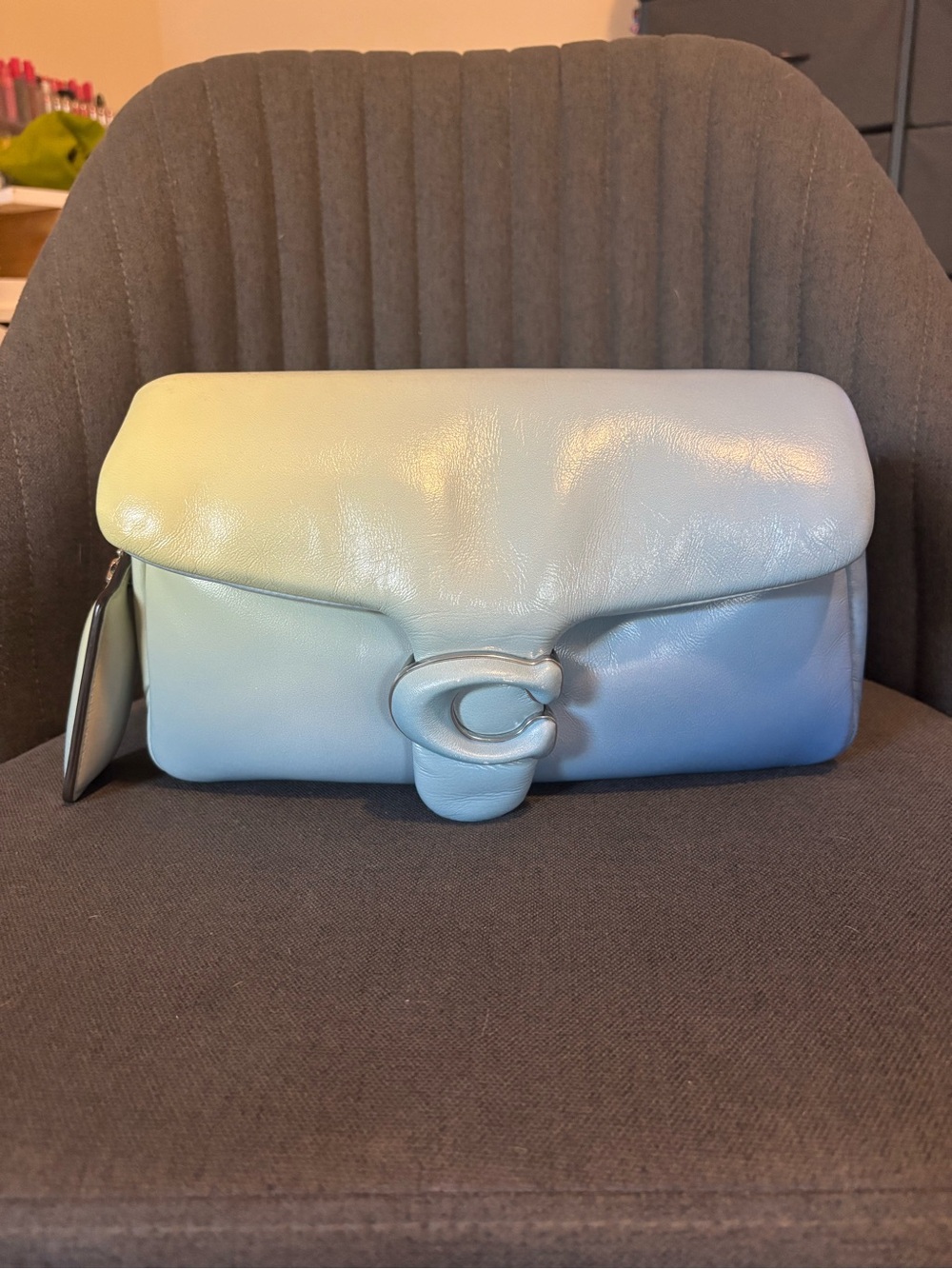 Coach Pillow Tabby Shoulder Bag 26 in Aqua Multi 🩵